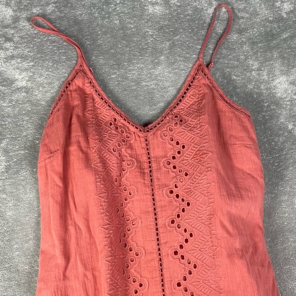 House of Harlow 1960 Dress Womens Large Boho Eyelet Feminine Flounce Cottagecore - Picture 3 of 10